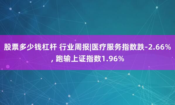 股票多少钱杠杆 行业周报|医疗服务指数跌-2.66%, 跑输上证指数1.96%