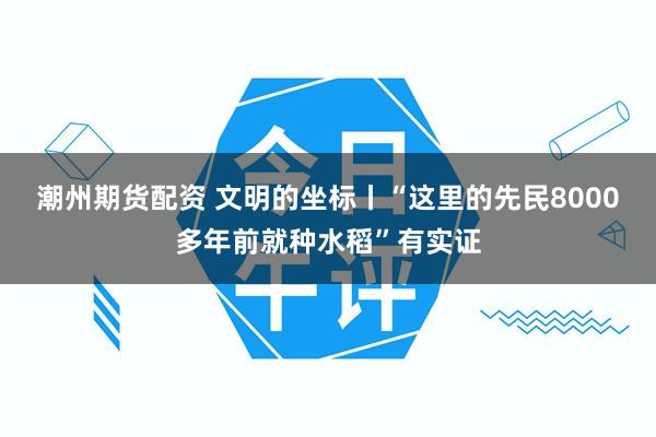 潮州期货配资 文明的坐标丨“这里的先民8000多年前就种水稻”有实证